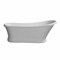 Aqua Eden 68.13 L, 28.75 W, Glossy White/Matte White, Solid Surface White Stone VRTSS673026 - alternate 4